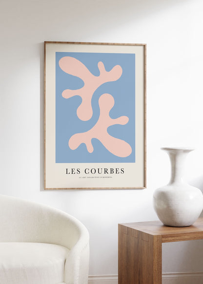 Les Courbes Çerçevesiz Poster