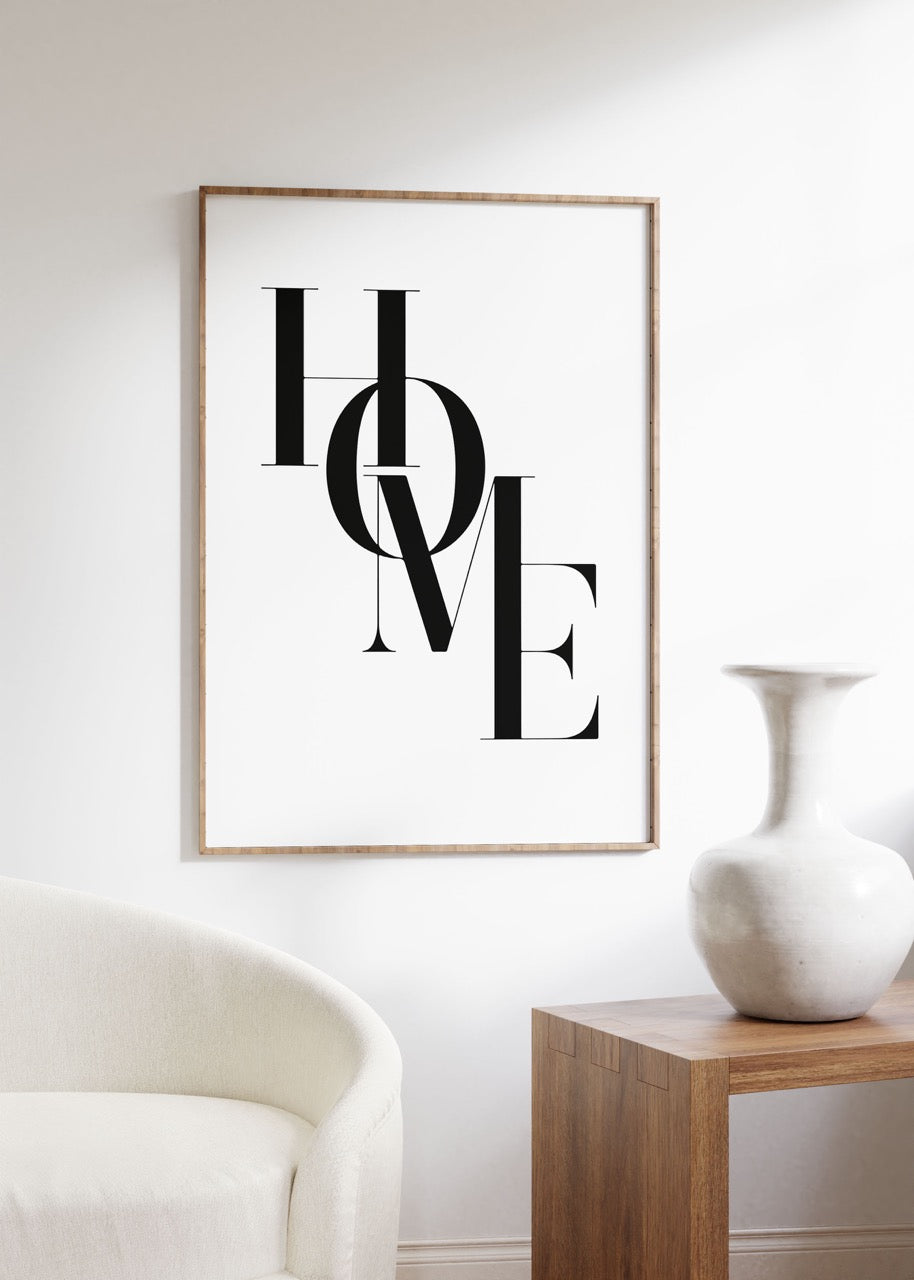 Home Çerçevesiz Poster