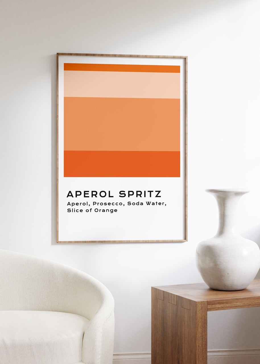 Aperol Spritz Kokteyl Çerçevesiz Poster