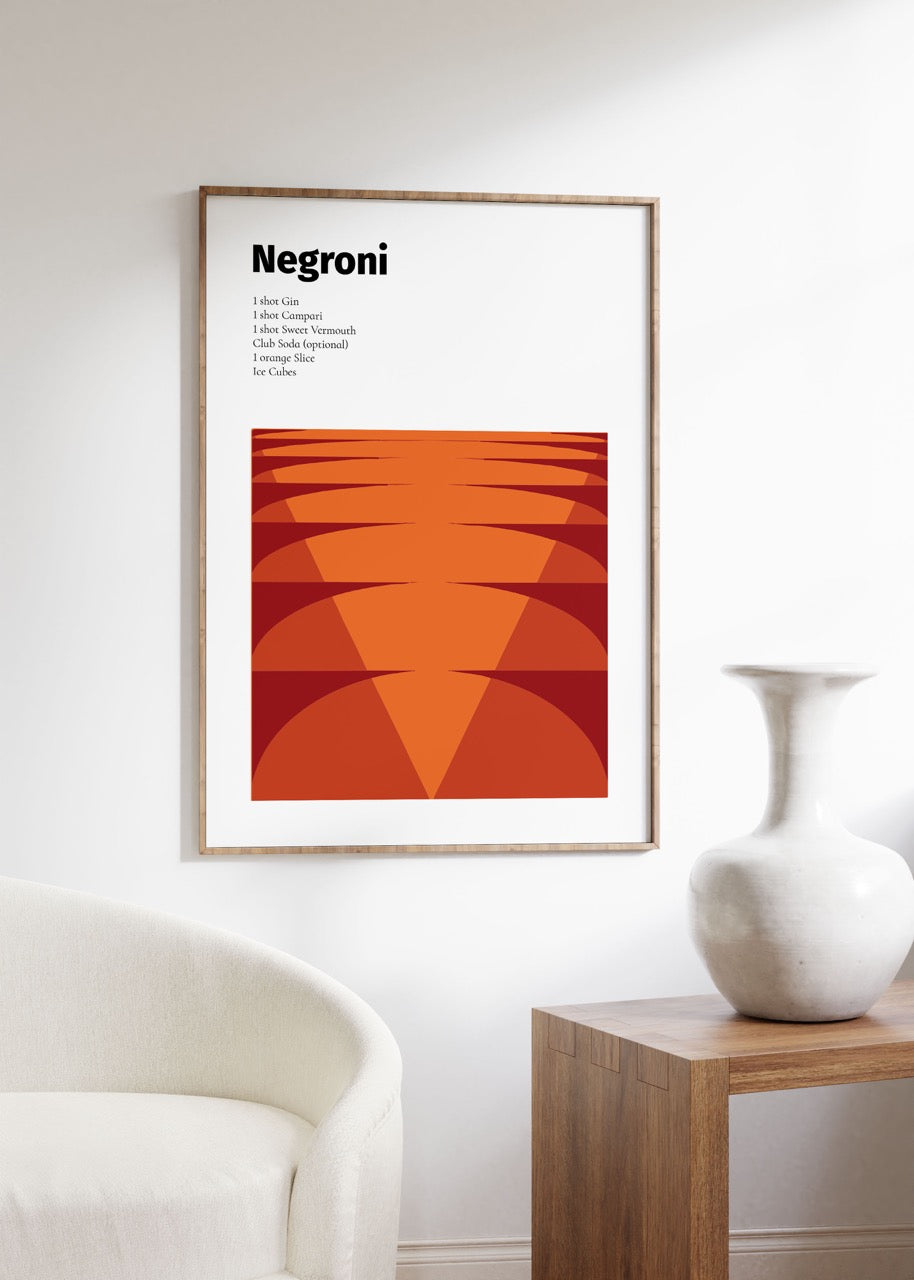 Negroni Çerçevesiz Poster