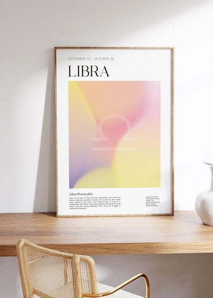 Libra No.2 Astrological Sign Çerçevesiz Poster