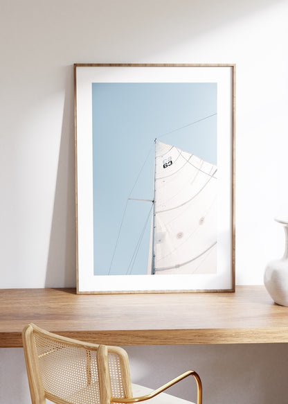 Yelken Fotoğraf Çerçevesiz Poster
