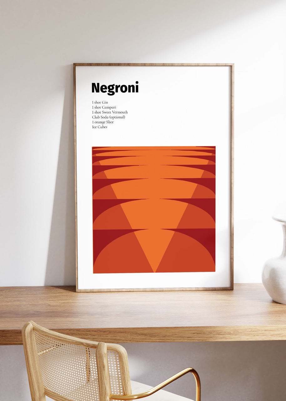 Negroni Çerçevesiz Poster