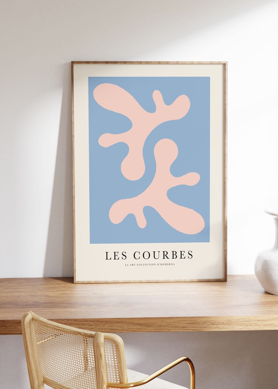 Les Courbes Çerçevesiz Poster