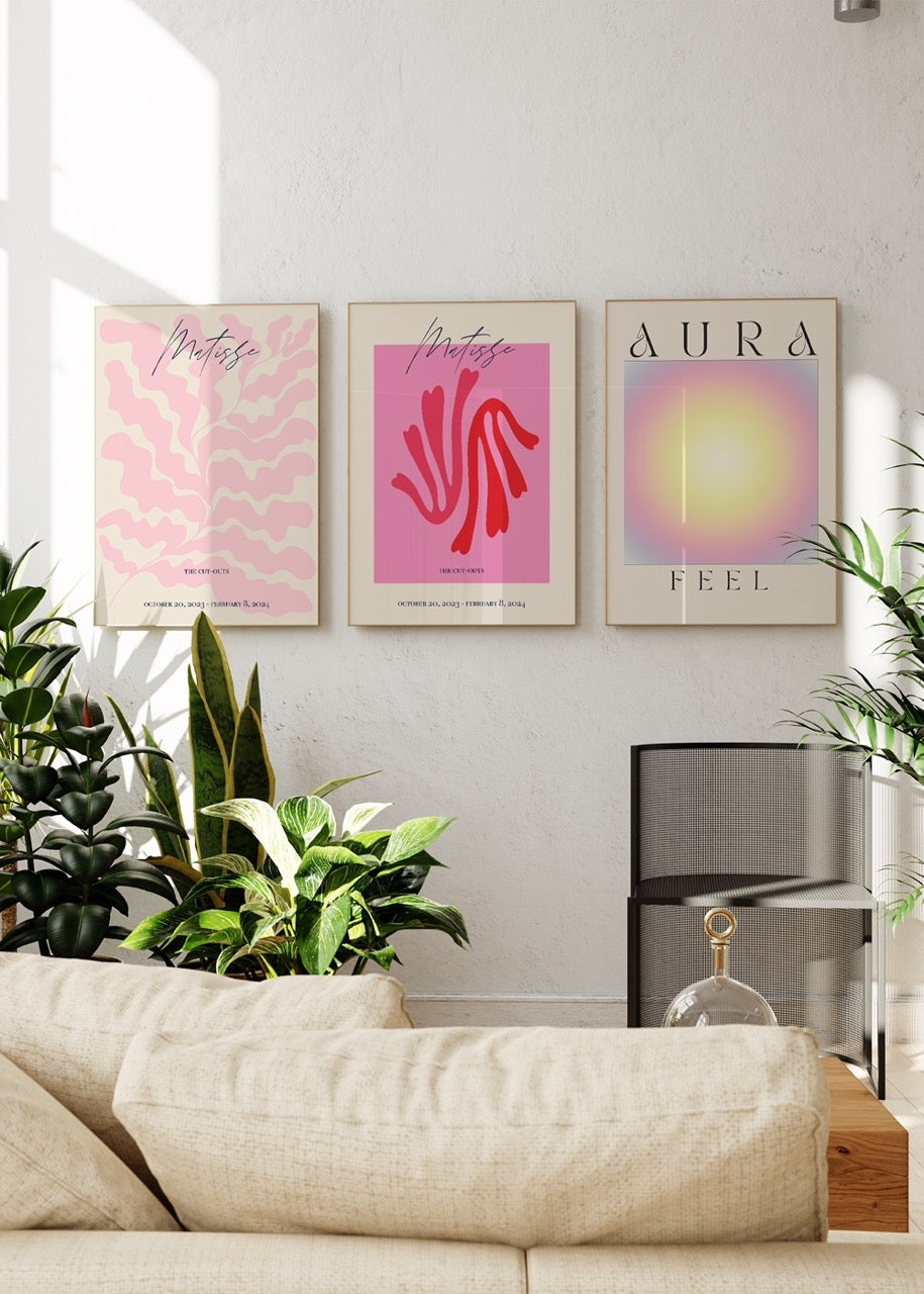 Yin Yang Balance 3-Piece Unframed Poster Set