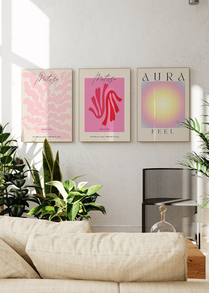 Yin Yang Balance 3-Piece Unframed Poster Set