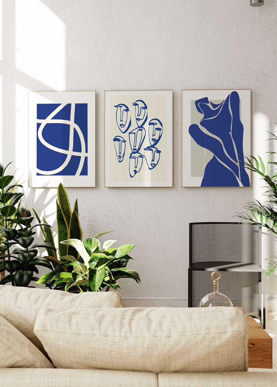 Yin Yang Balance 3-Piece Unframed Poster Set