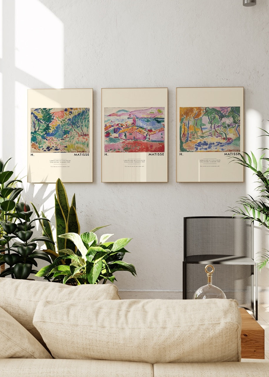 Henri Matisse Set of 3 Unframed Posters