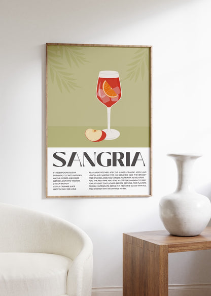 Sangria Çerçevesiz Poster