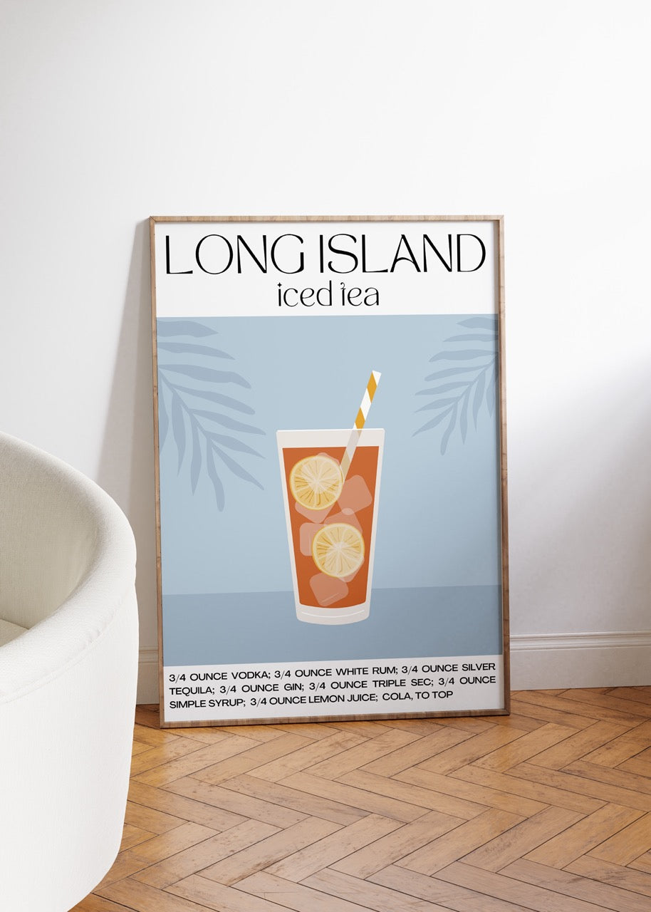 Long Island Iced Tea Çerçevesiz Poster
