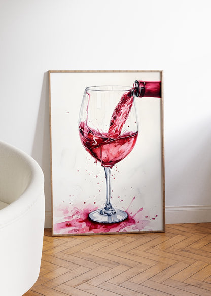Wine Şarap No.1 Çerçevesiz Poster