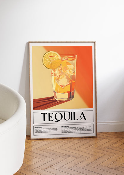 Tequila Kokteyl Çerçevesiz Poster