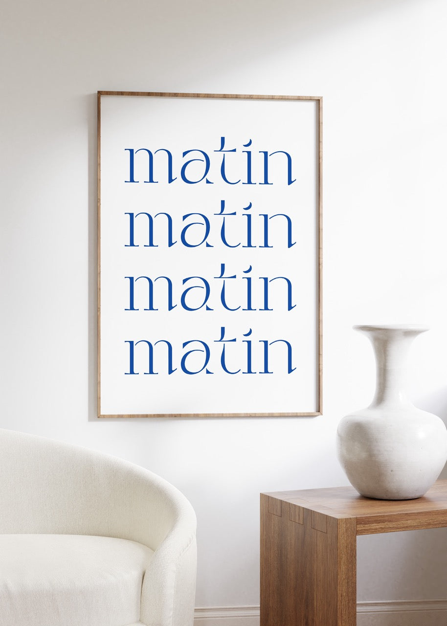 Le Matin Çerçevesiz Poster