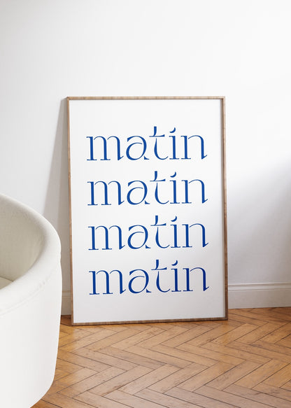 Le Matin Çerçevesiz Poster