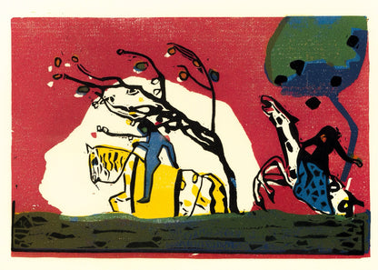 Wassily Kandinsky – Two Riders Poster