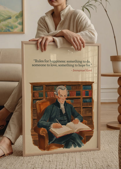 Hiwell x Yaris Note Quote by Immanuel Kant Çerçevesiz Poster