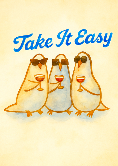Pigeon Party Poster Baskı