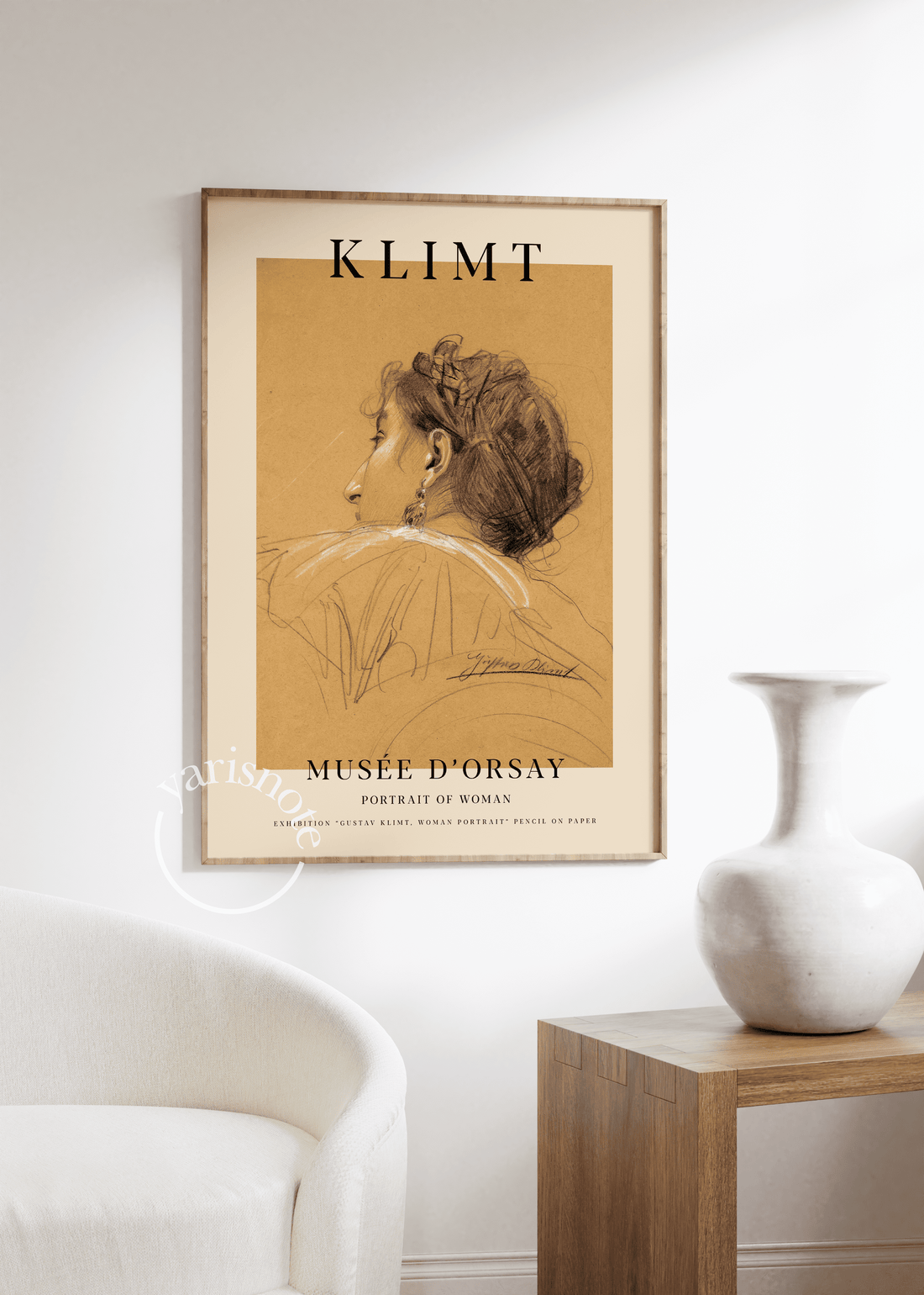 Gustav Klimt Portrait of Woman Çerçevesiz Poster
