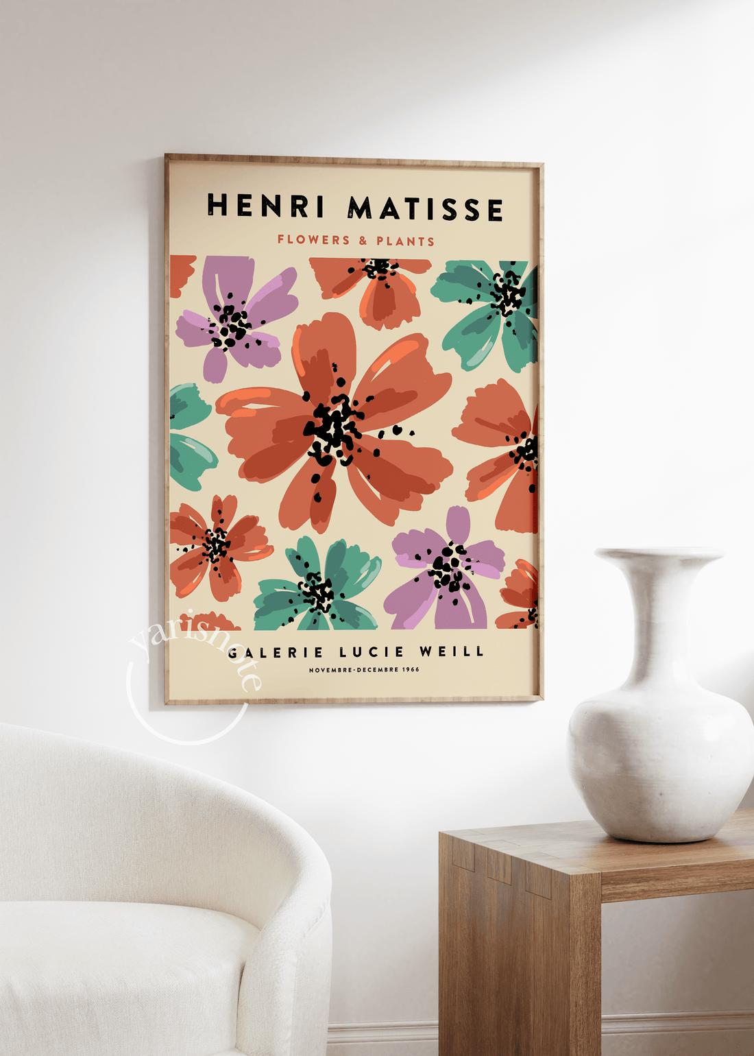Henri Matisse Flowers Çerçevesiz Poster
