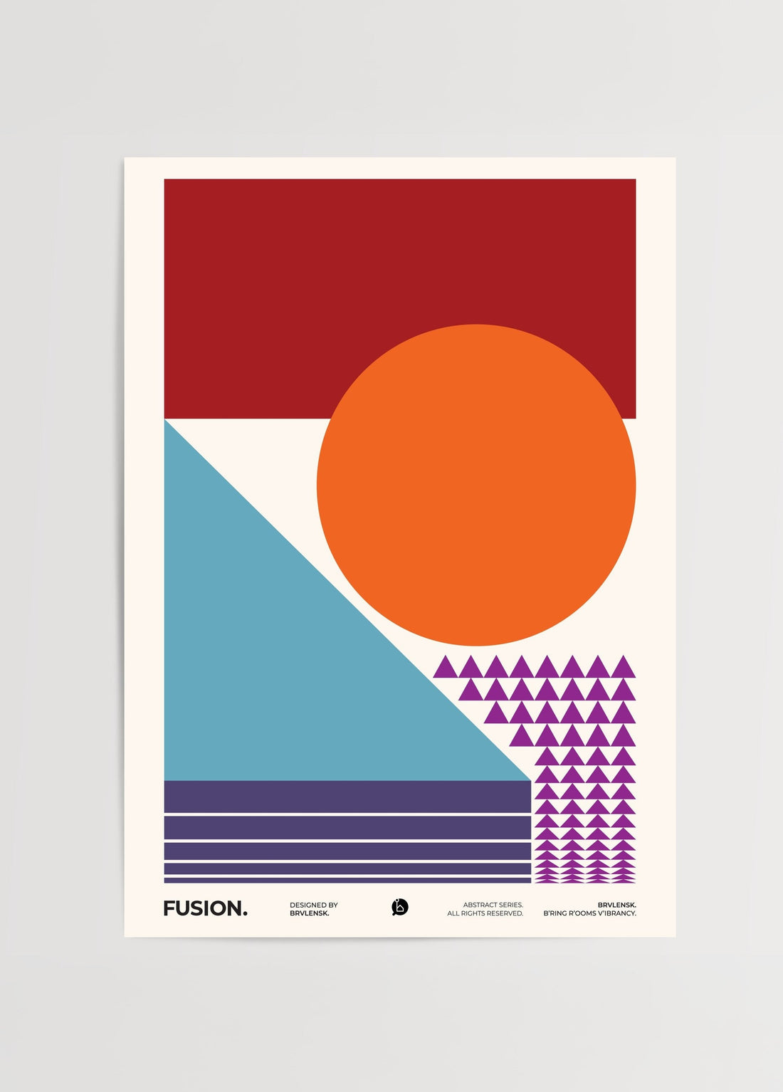 Brvlensk Fusion Poster poster baskı mockup 1