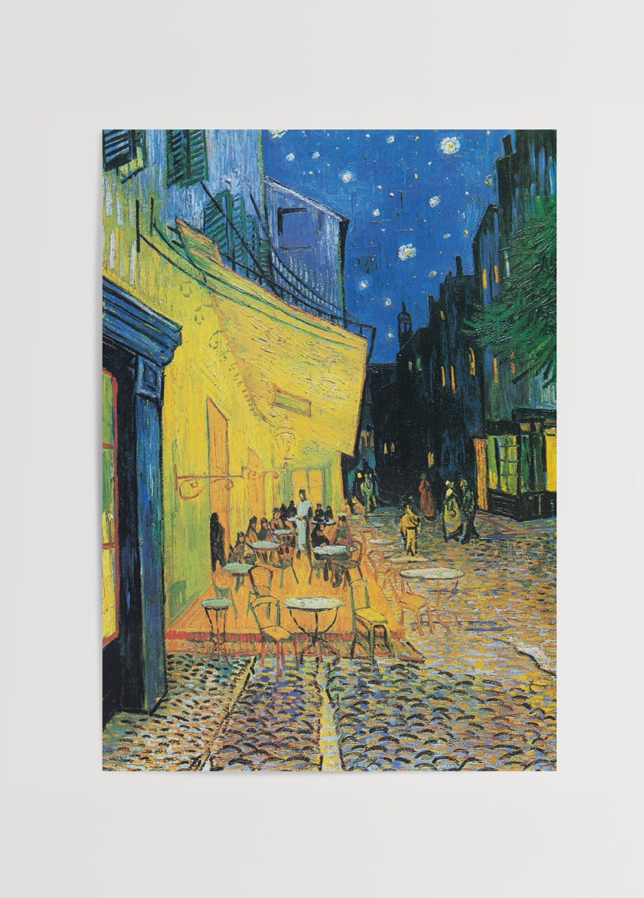 Vincent van Gogh’un Café Terrace at Night tablosu posteri