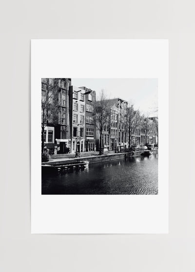 Amsterdam Kanal Evleri Fotoğraf Poster Baskı