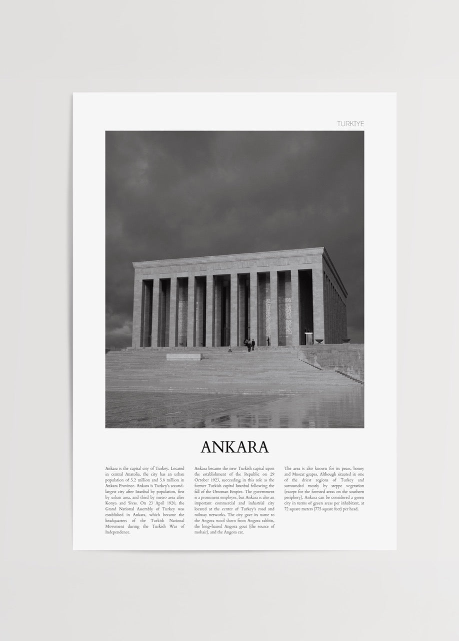 Siyah beyaz Anıtkabir fotoğrafı, Ankara&