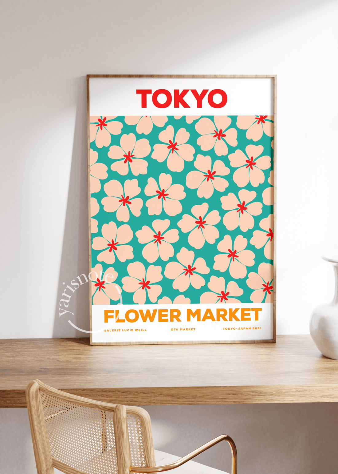 Tokyo Flower Market Çerçevesiz Poster