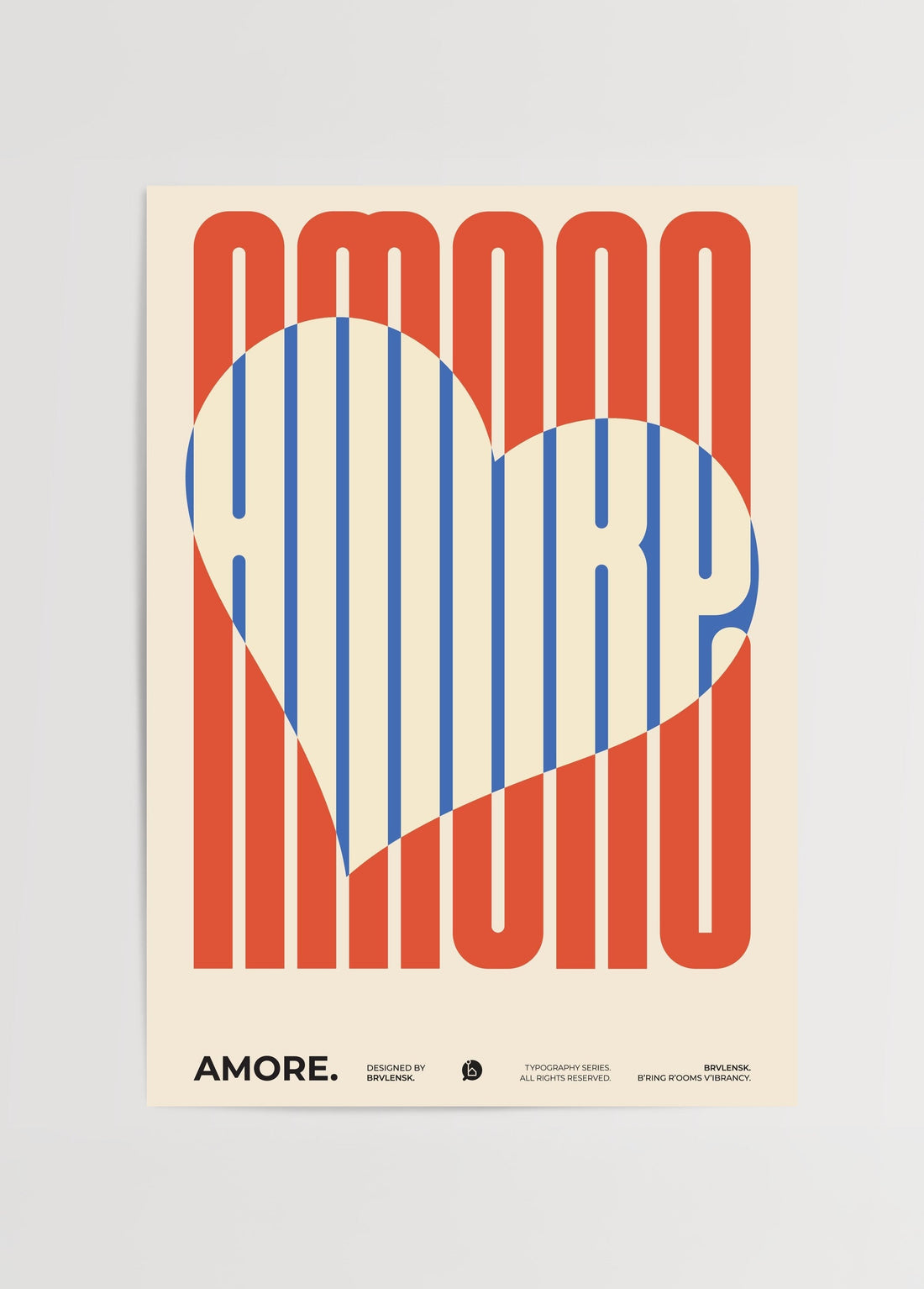 Brvlensk Amore Poster poster baskı mockup 1