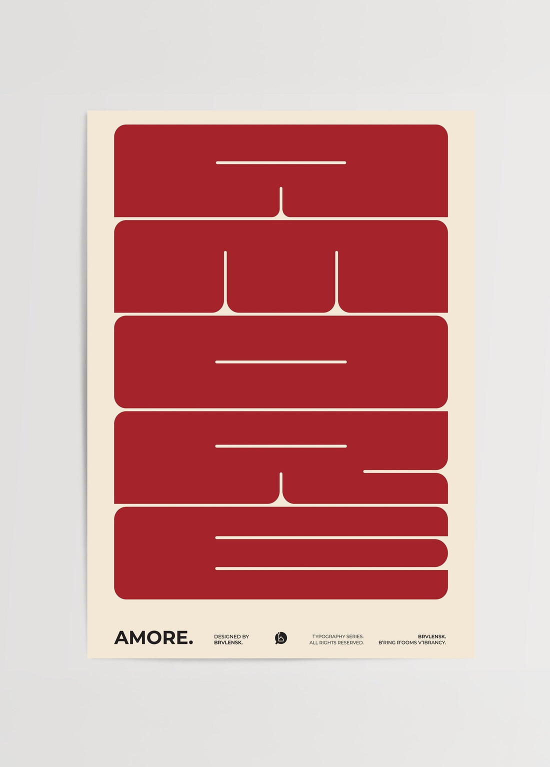 BRVLENSK Amore Poster poster baskı mockup 1