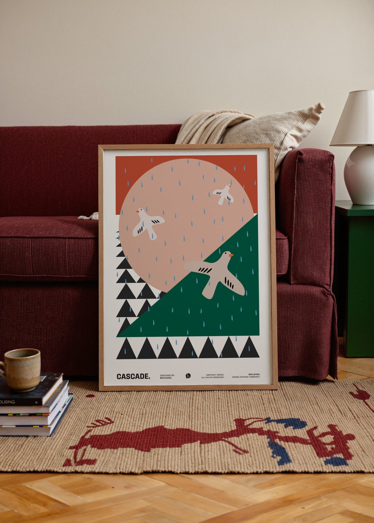 Brvlensk Cascade Poster poster baskı mockup 4