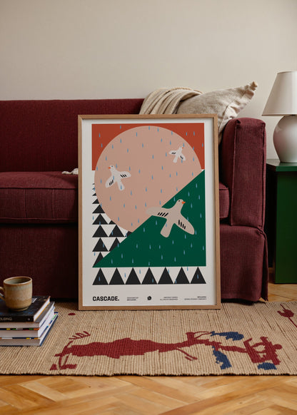 Brvlensk Cascade Poster poster baskı mockup 4