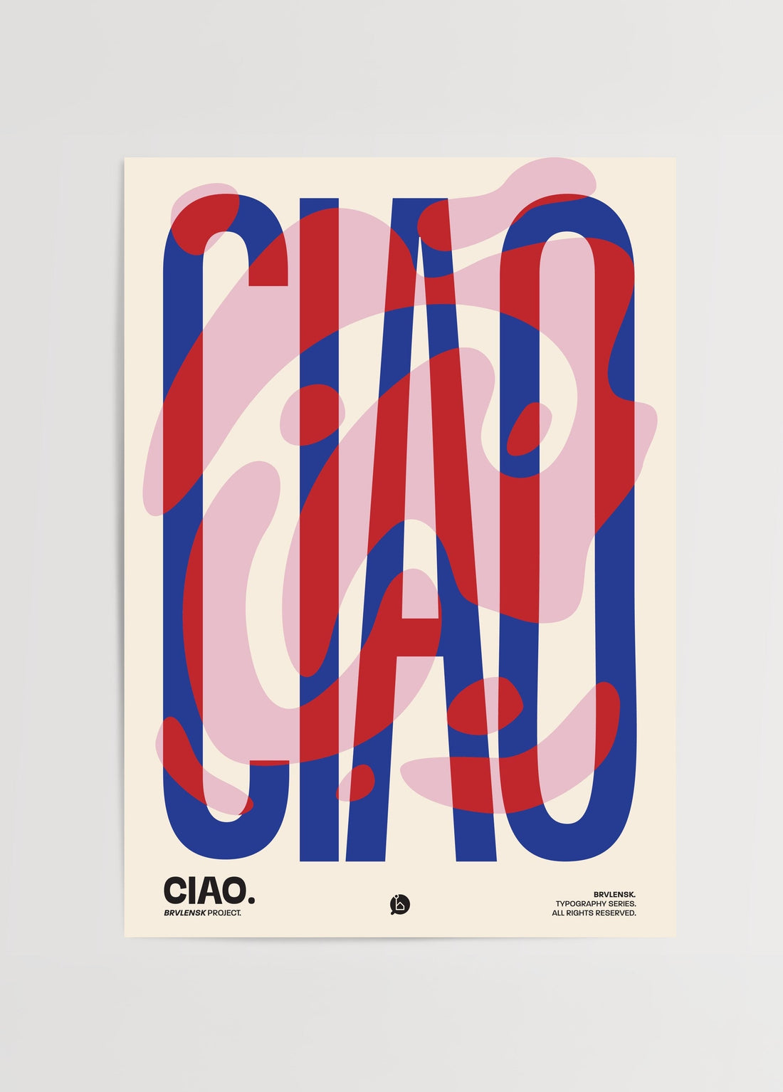 Brvlensk Ciao Poster poster baskı mockup 1