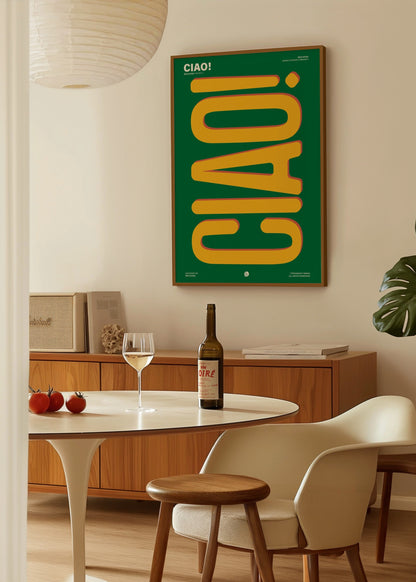 Brvlensk Ciao! Poster poster baskı mockup 4
