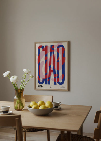 Brvlensk Ciao Poster poster baskı mockup 4