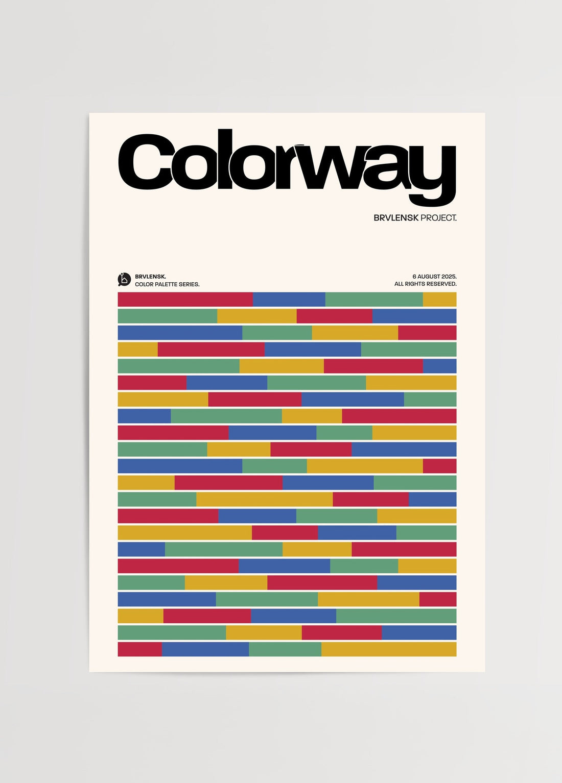 BRVLENSK Colorway Poster poster baskı mockup 1