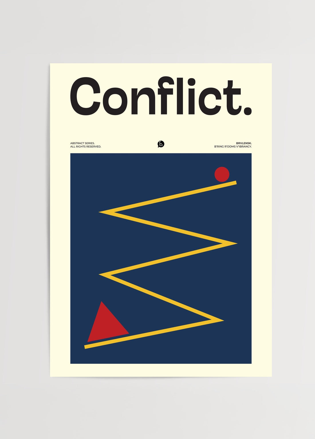 Brvlensk Conflict Poster poster baskı mockup 1