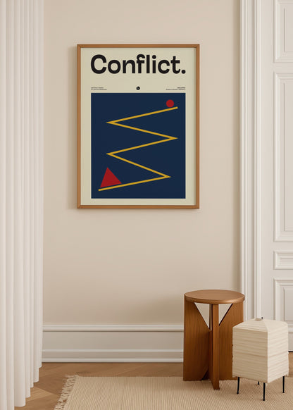 Brvlensk Conflict Poster poster baskı mockup 3