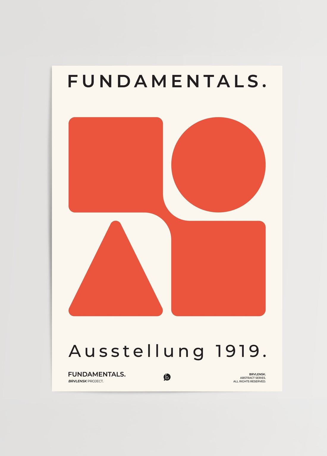 BRVLENSK Fundamentals Poster poster baskı mockup 1