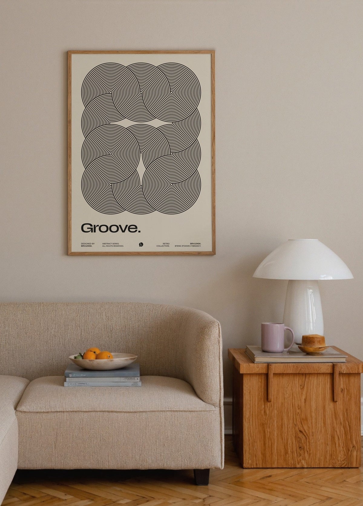 Brvlensk Groove Poster poster baskı mockup 3
