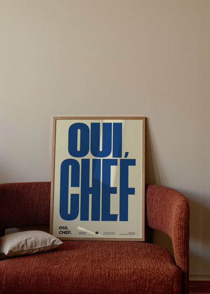 Brvlensk Oui, Chef Poster poster baskı mockup 3