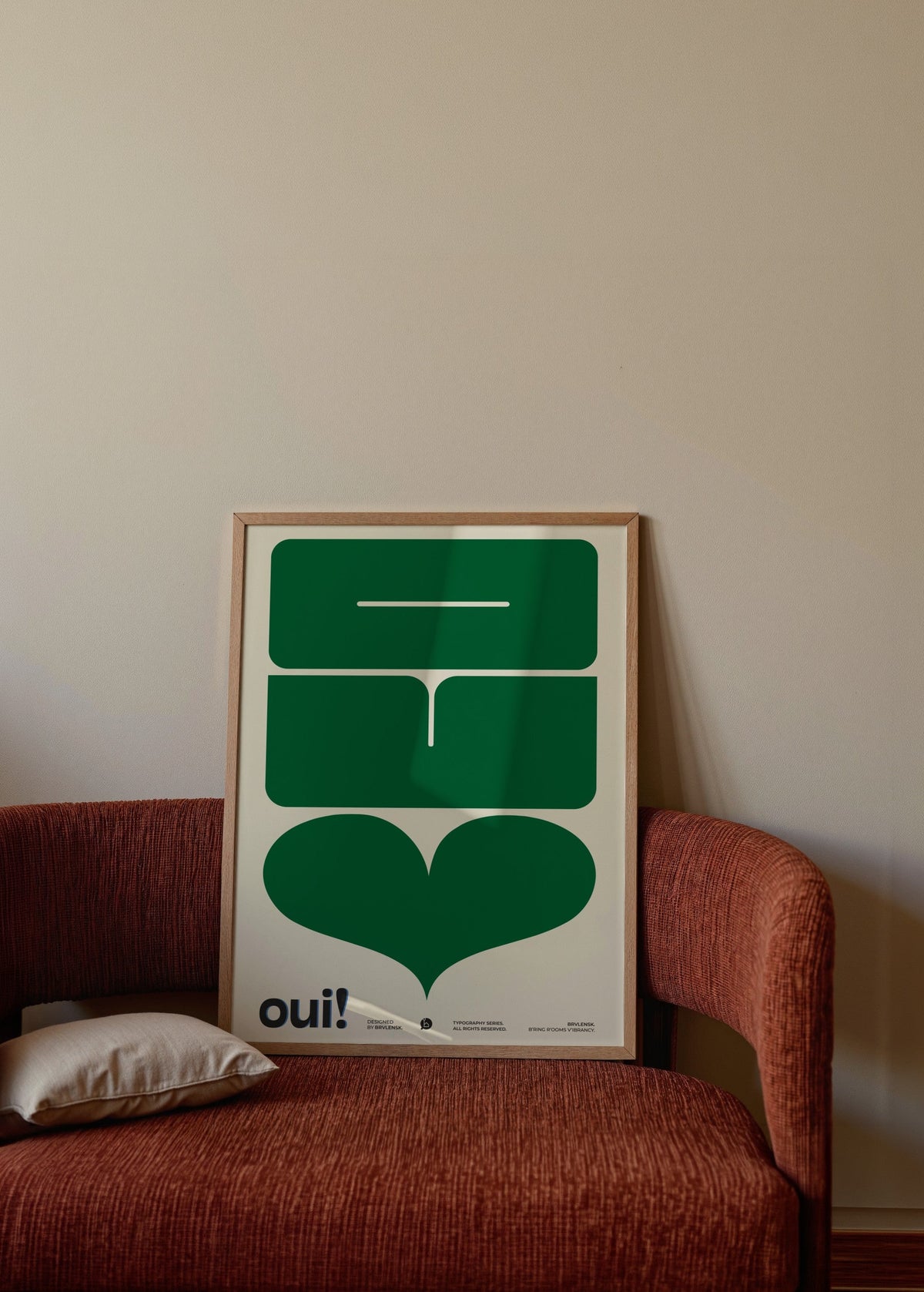 BRVLENSK oui! Poster poster baskı mockup 2