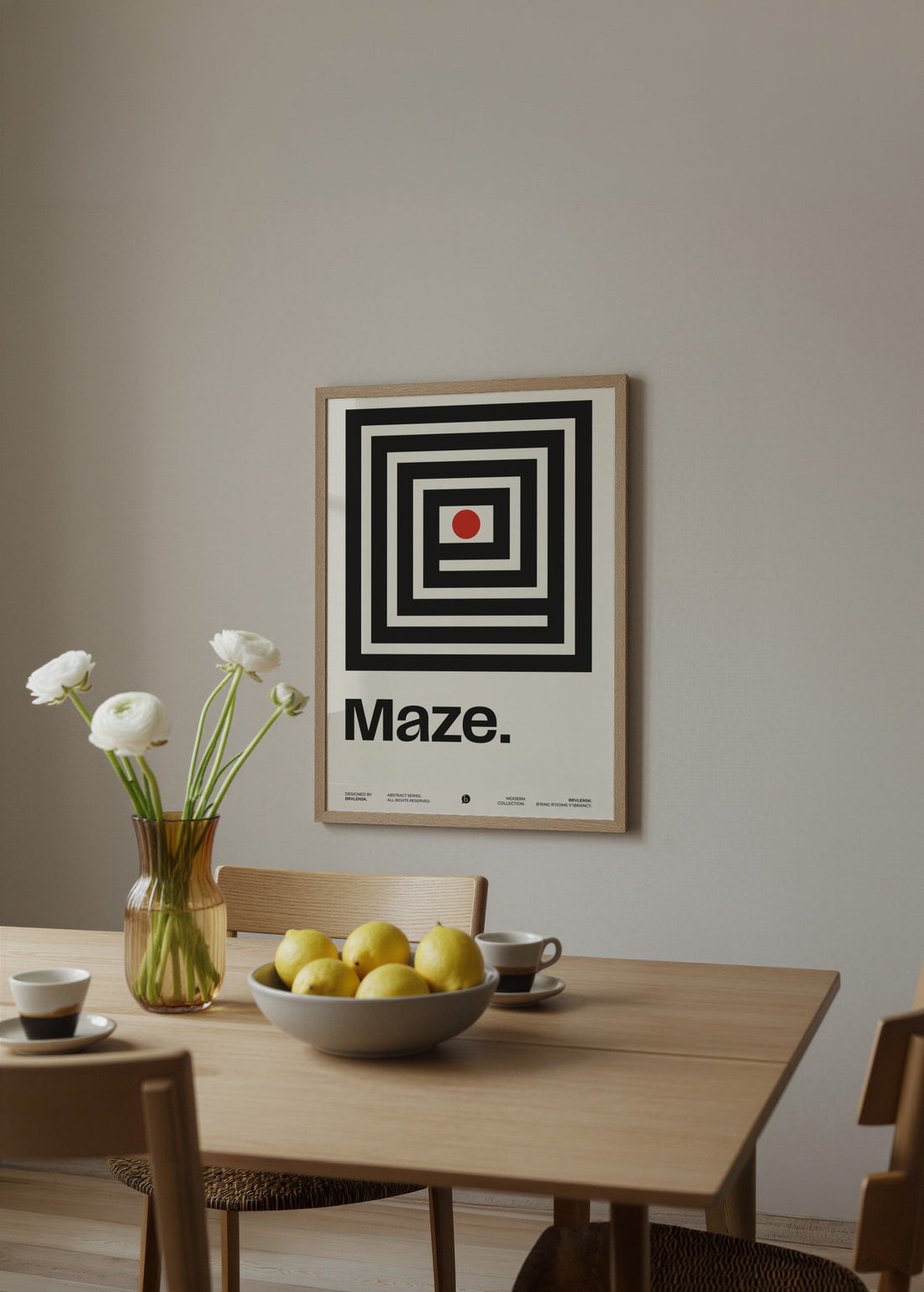 Brvlnsk Maze Poster poster baskı mockup 2