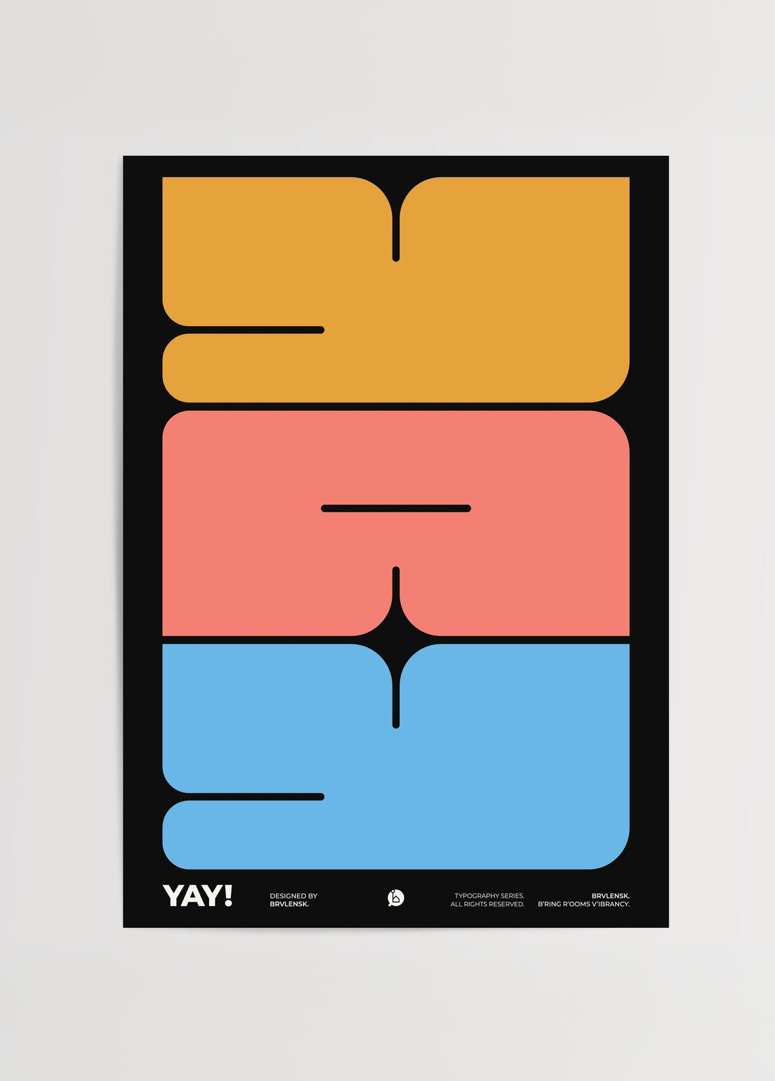 BrylensK YAY! Poster poster baskı mockup 1