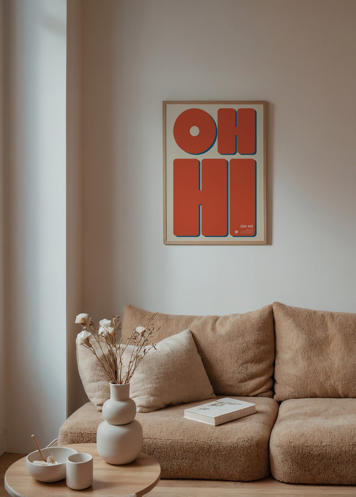 Brylensk Oh Hi Poster poster baskı mockup 3