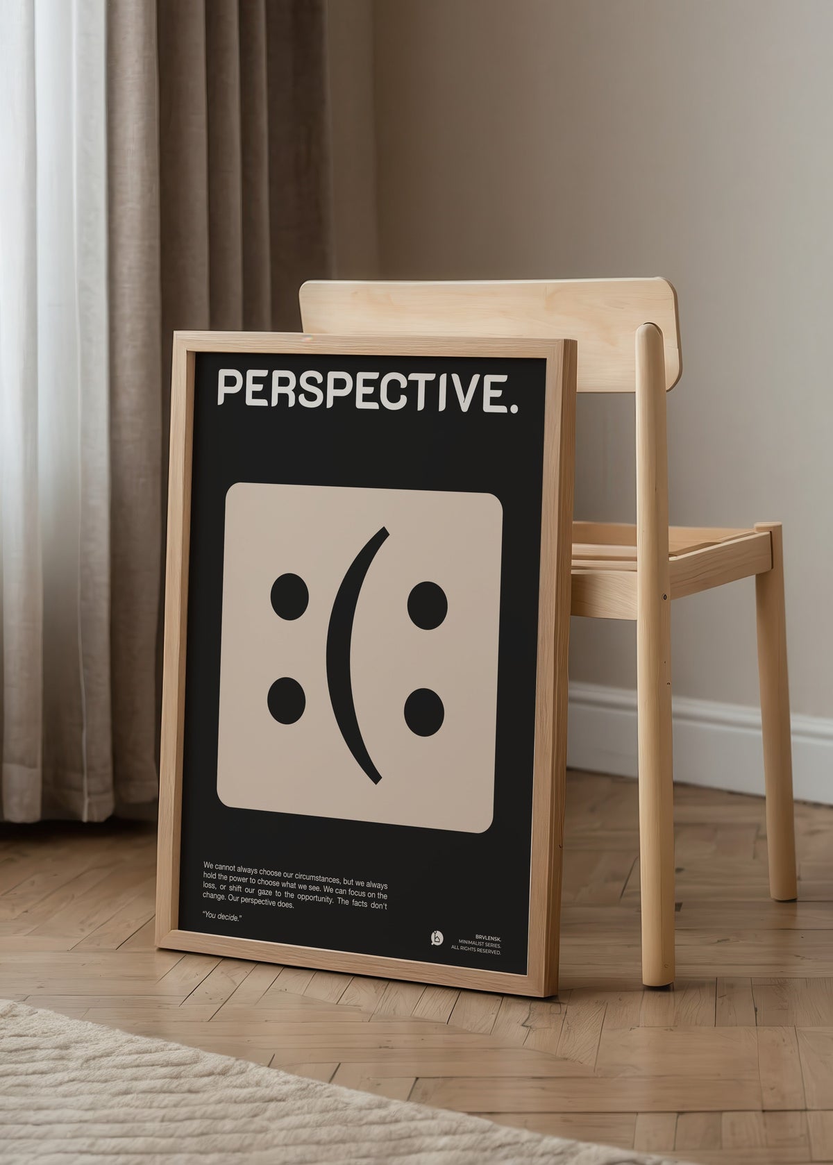 Brylensk Perspective Poster poster baskı mockup 4