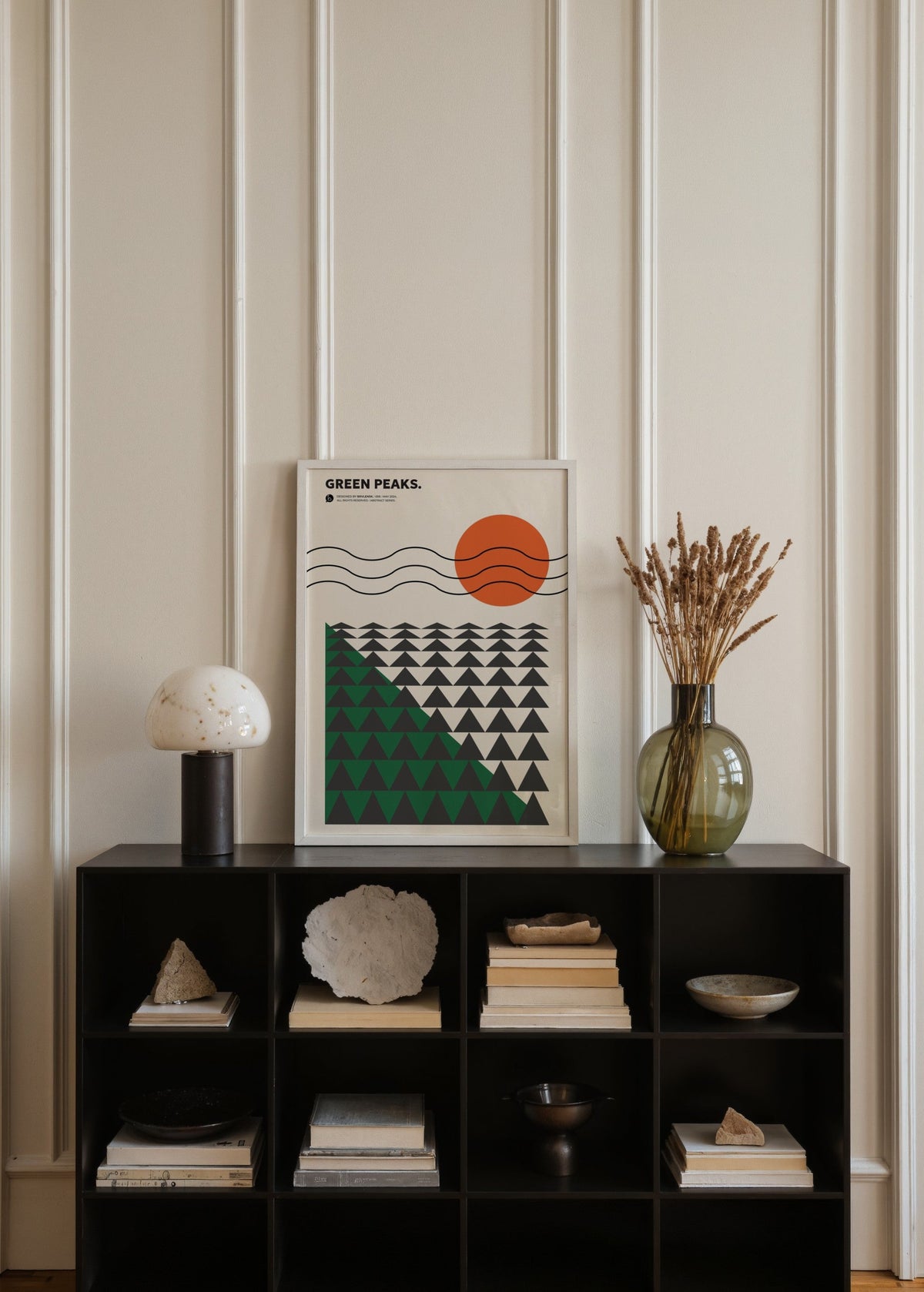 Bryvlensk Green Peaks Poster poster baskı mockup 2