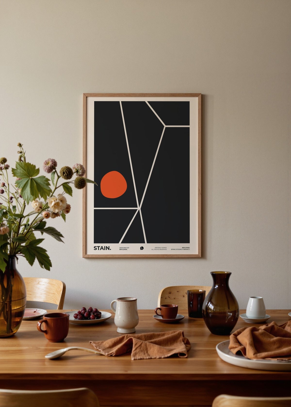 Bryvlensk Stain Poster poster baskı mockup 2