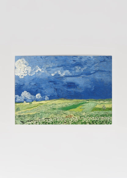 Vincent van Gogh’un Buğday Tarlası ve Bulutlu Gökyüzü adlı tablosunun poster baskısı