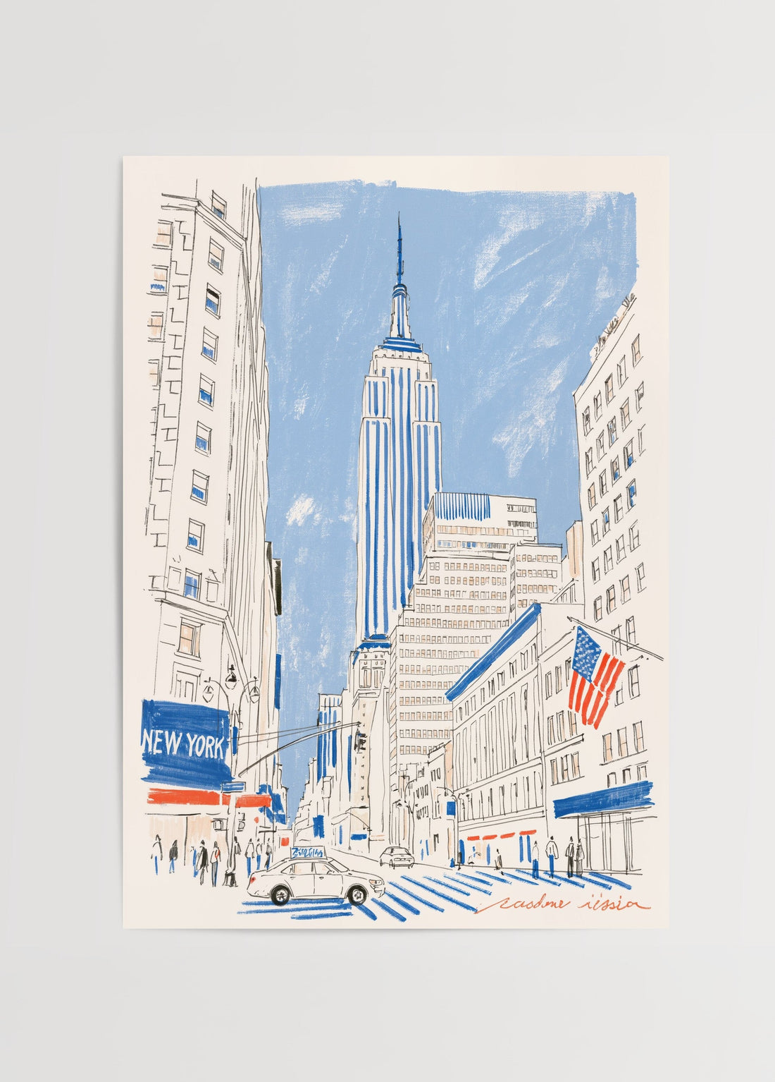 Cadone Rissian Empire State Building Poster poster baskı mockup 1